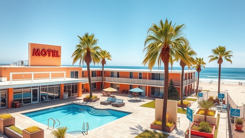 Pismo Beach oceanfront motel in Pismo Beach with infinity pool and ocean views