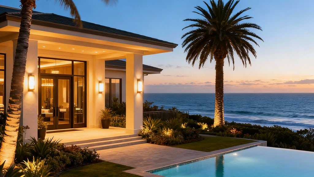 luxury oceanfront resort in Shell Beach with infinity pool and ocean views
