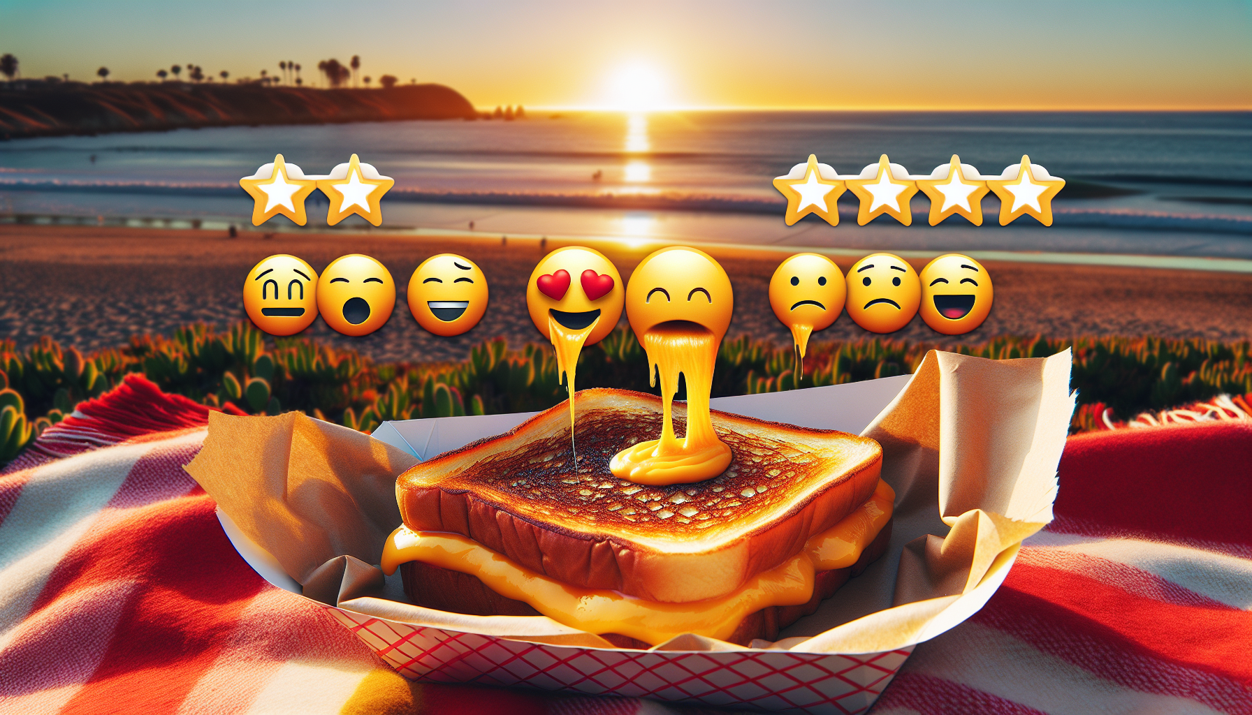 emojis grilled cheese pismo beach reviews